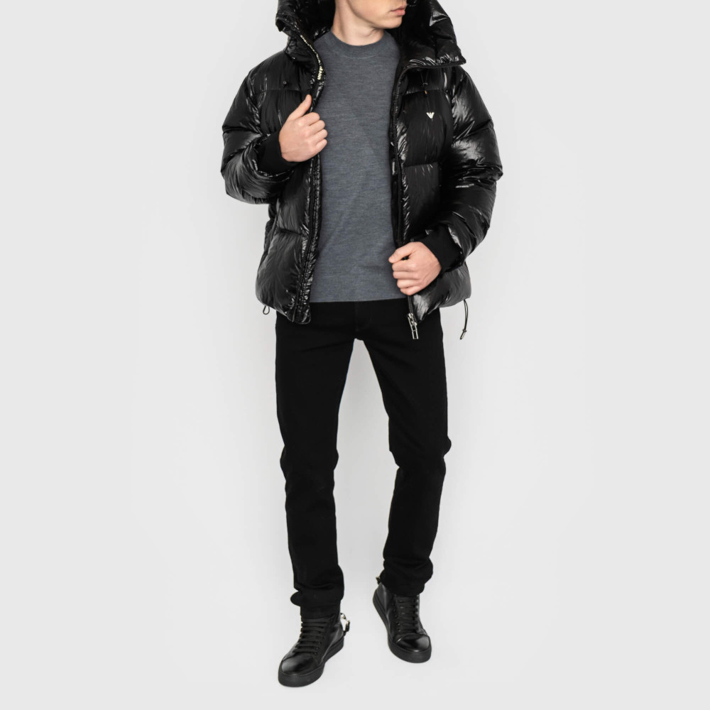 Пуховик Emporio Armani черный - купить в Харькове, Днепре, Киеве